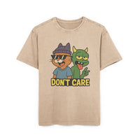 T-shirt Acid Washed Oversized - "Don't Care"