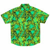 CHEMISE HOMME originale vert fluo ananas MANCHES COURTES