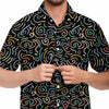 chemise à motifs homme manches courtes