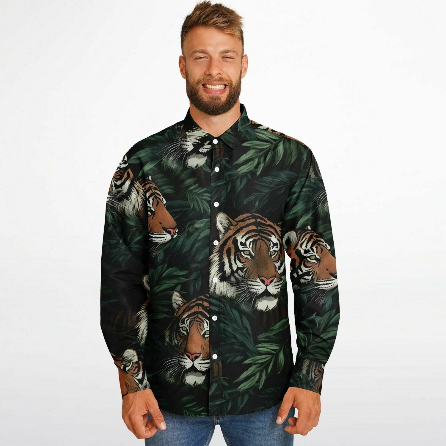 vêtement de mode homme tigre en savane