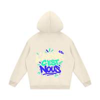 Sweat à capuche Gen Z « L'avenir c'est nous » – print devant et dos