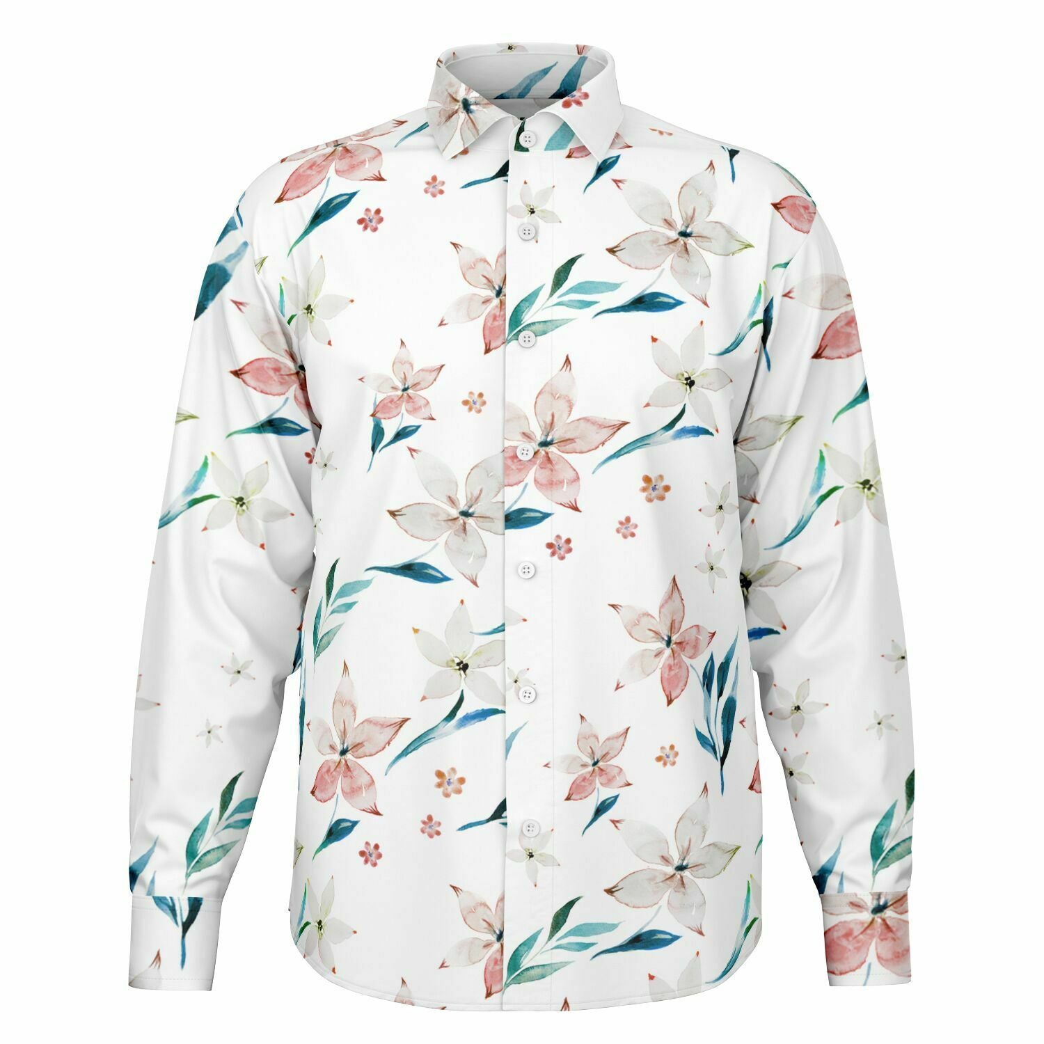 CHEMISE HOMME originale stye floral MANCHES LONGUES