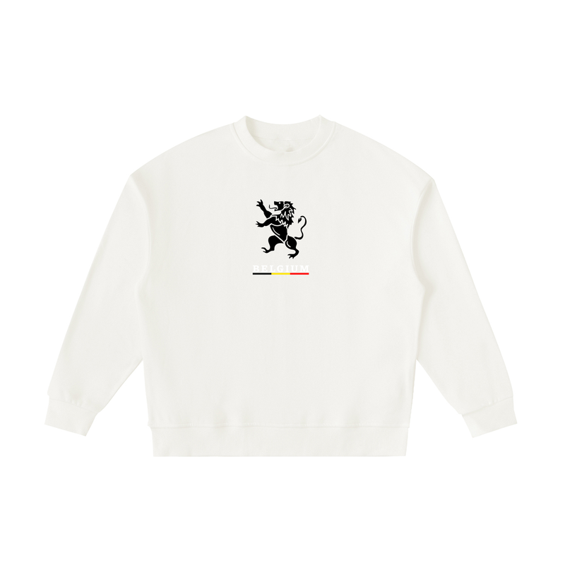Sweat Enfant Lion Belge — Collection Belgium | Blanc Crewneck