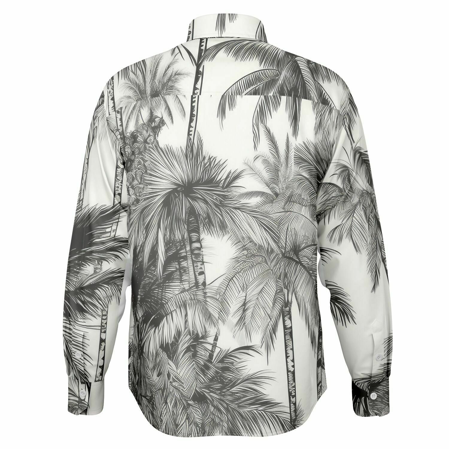 Chemise homme original palmiers manches longues
