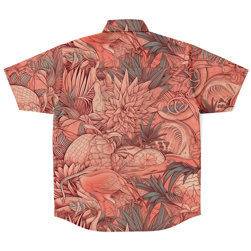 Chemise Homme Floral Fleurs Manches Courtes - Floral