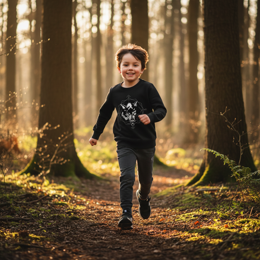 Pull enfant - Tête de loup