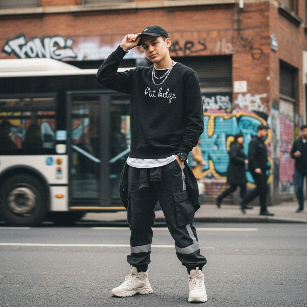 Pull enfant - "P'tit Belge"