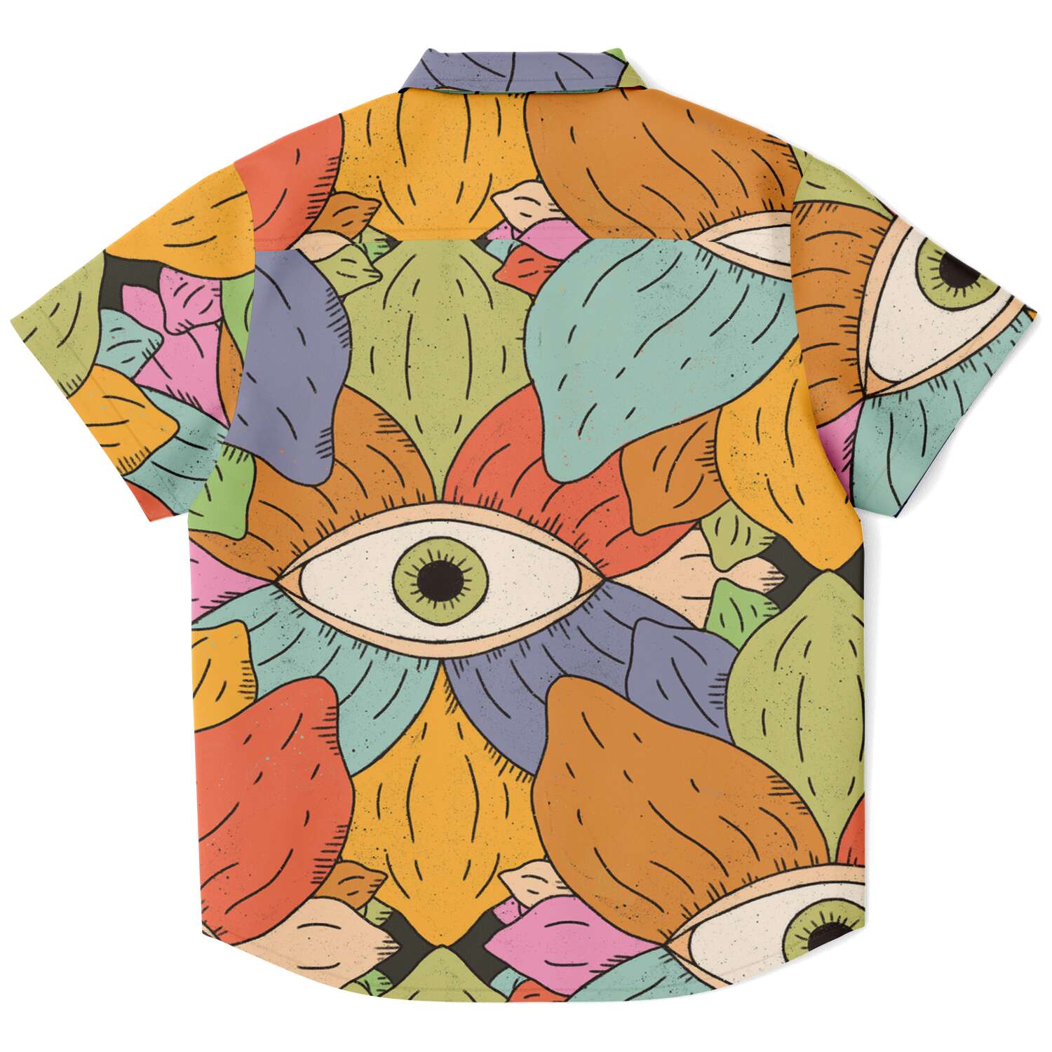 chemise courte garçon design abstract beige