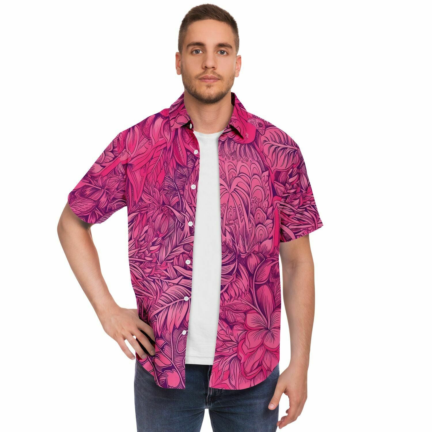 chemise tendance homme fleurs