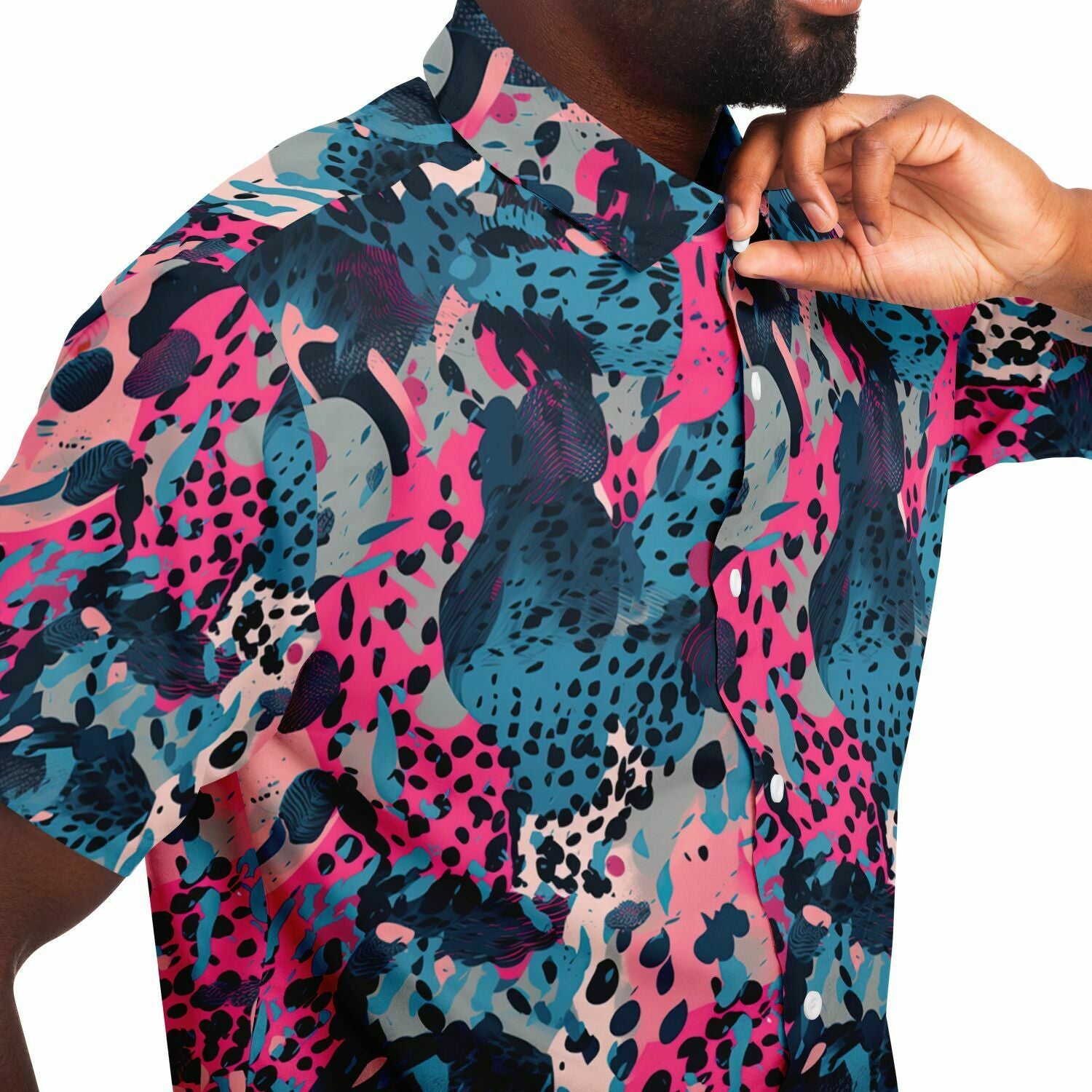 chemise homme été originale à manches courtes