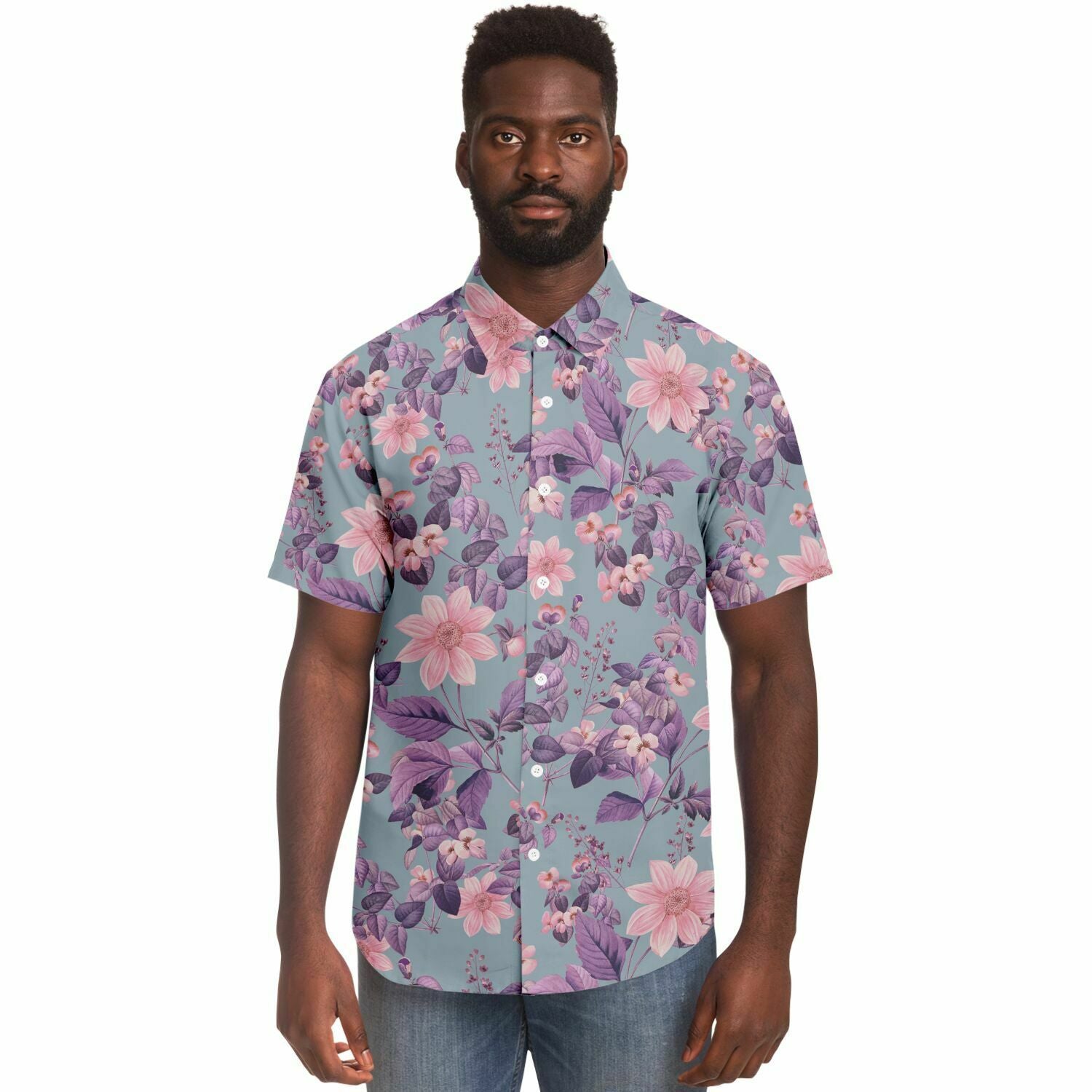 chemise à motifs floraux homme