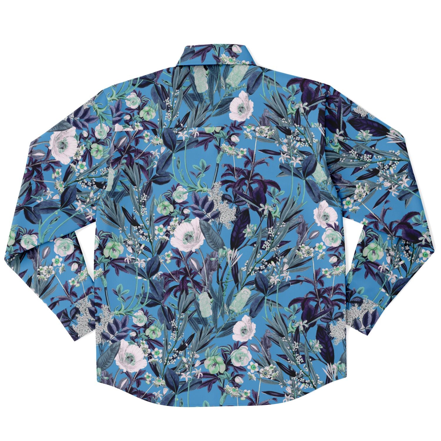 chemise fashion homme bleue à fleurs