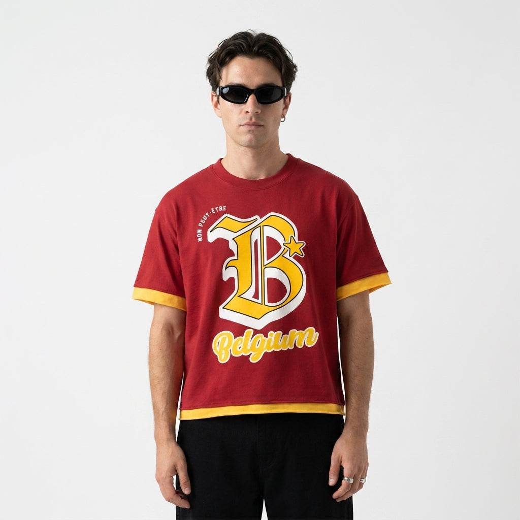 T-shirt original Belgium B* Crop – Non Peut-Être Edition