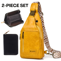 Sac poitrine en cuir vegan avec porte-cartes – vue 13 | CHT'M Boutique
