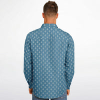 chemise bleu marine homme à manches longues