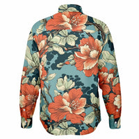 chemise homme motif fleuri hawaïen