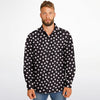 style décontracté chemise homme noire à fleurs