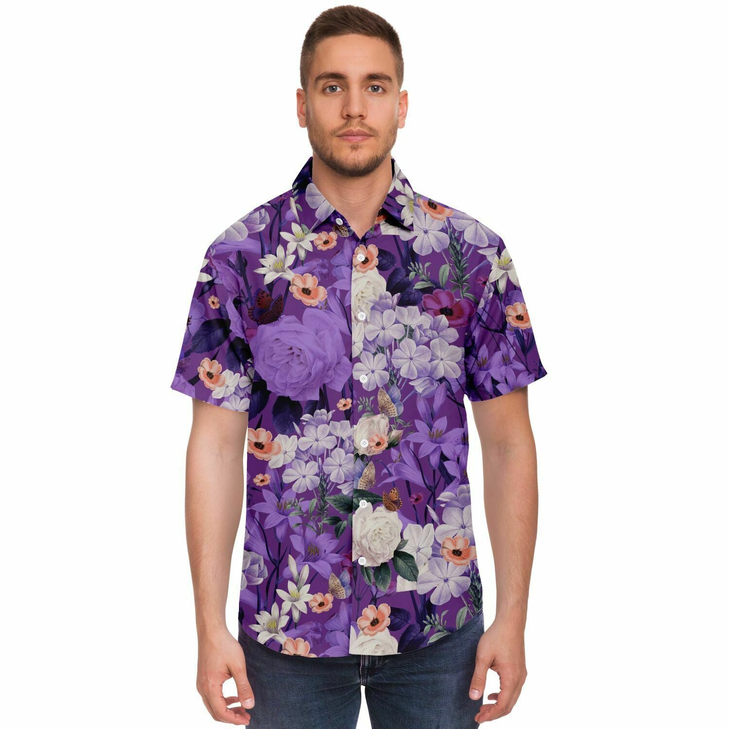 chemise homme élégante à fleurs