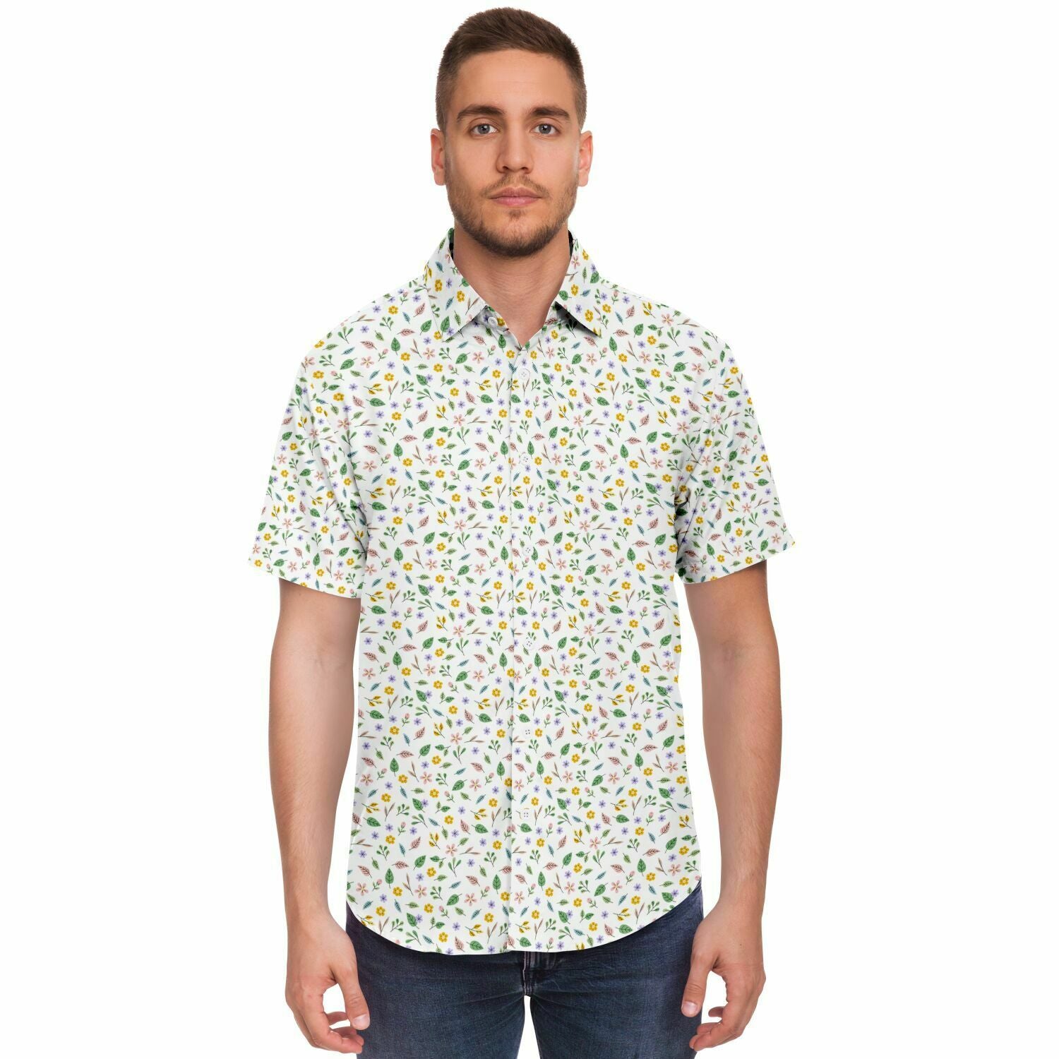 chemise à motifs floraux pour homme