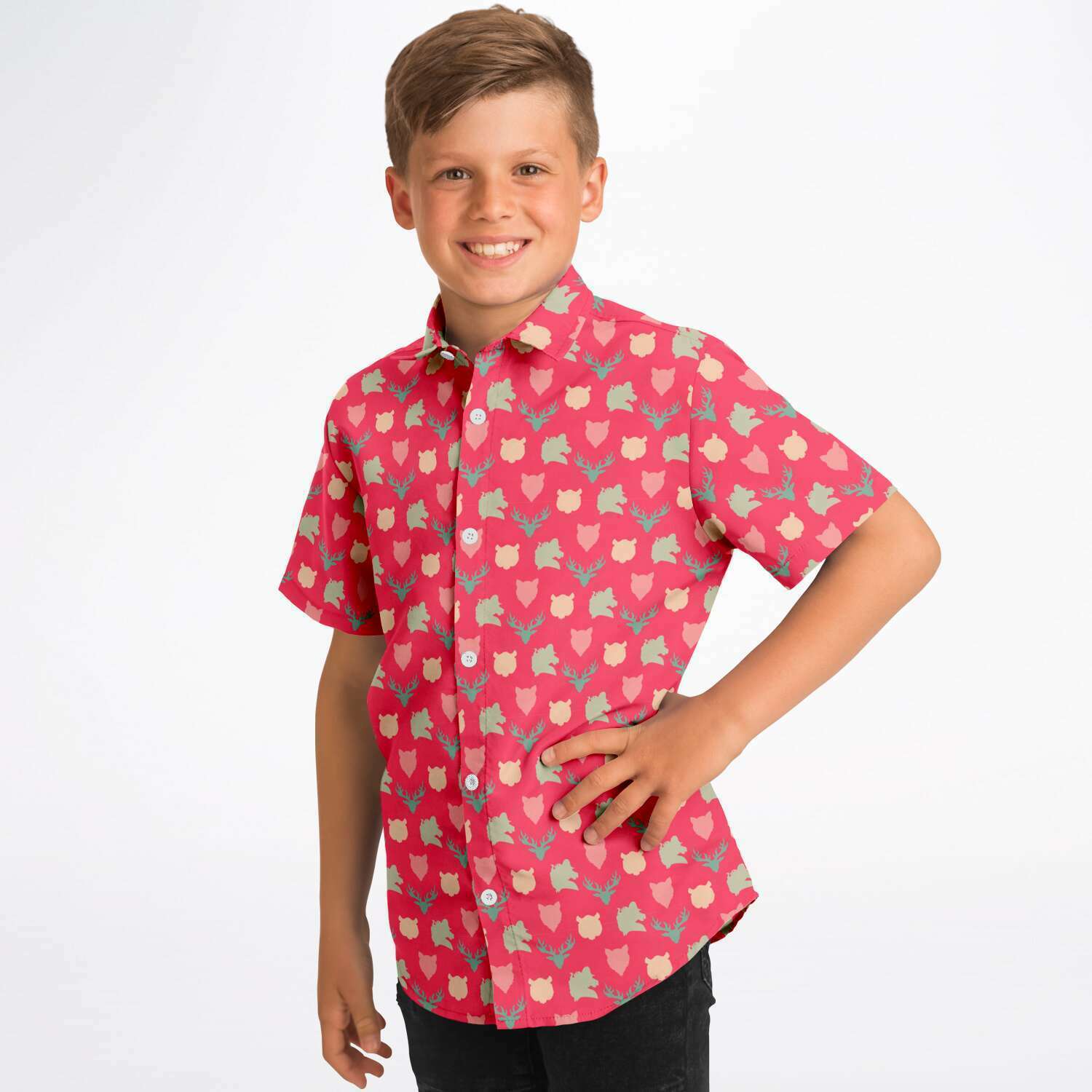vêtement enfant chemise rouge originale