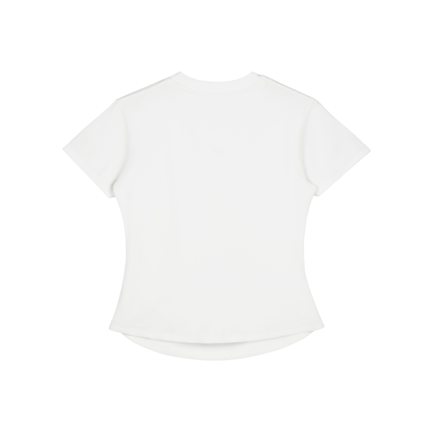 Packshot dos du t-shirt ajusté délavé original femme blanc