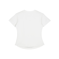 Packshot dos du t-shirt ajusté délavé original femme blanc