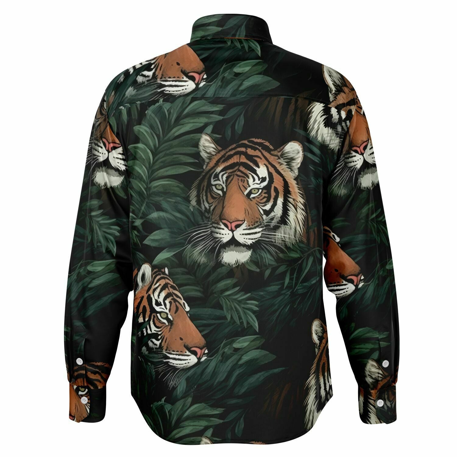 vêtement homme manches longues tigre en savane