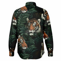 vêtement homme manches longues tigre en savane
