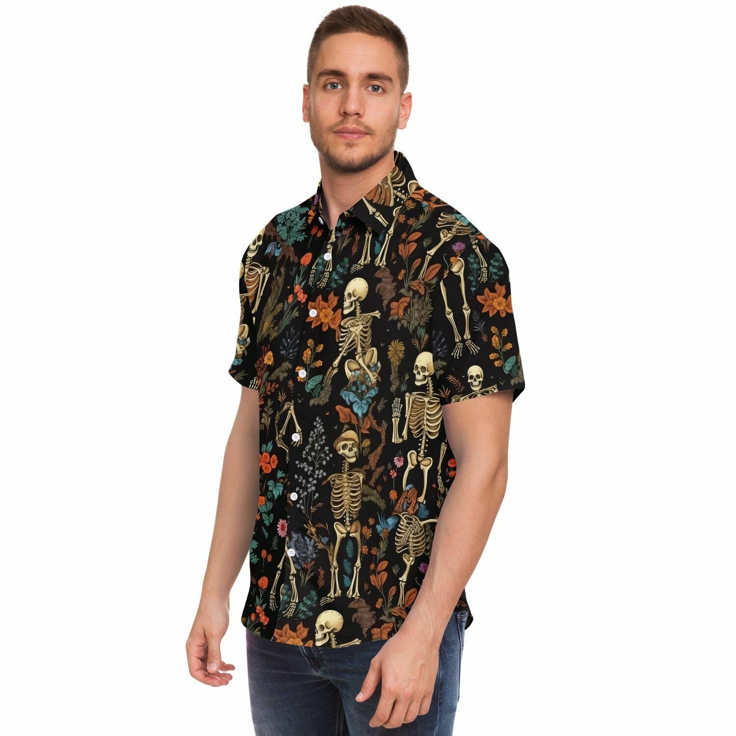 chemise tendance homme skeleton