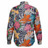 Chemise Homme Style Japonais – Motifs Carpes Koï Et Chrysanthèmes - Manches Longues