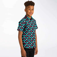 mode enfant chemise bleue