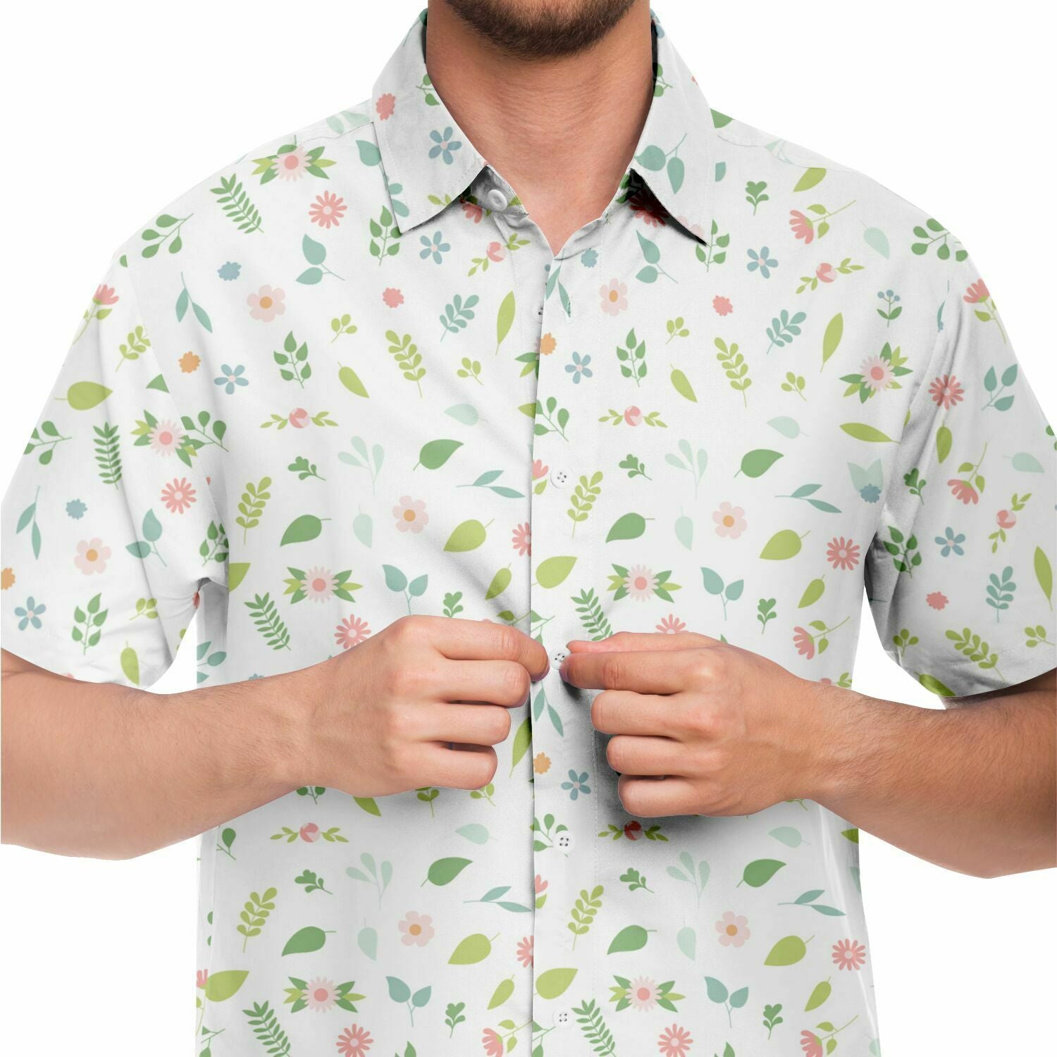 chemise tendance homme à fleurs