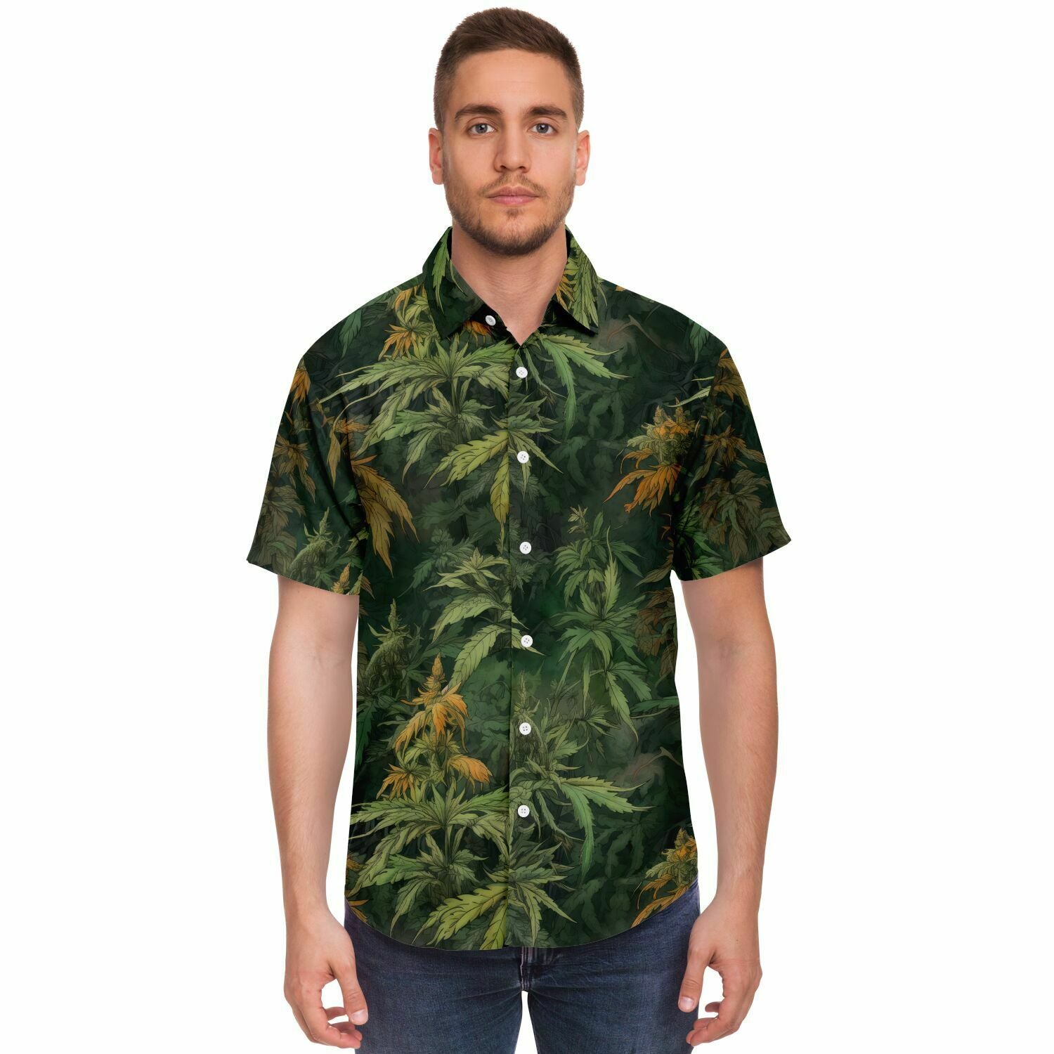 chemise homme style cannabis