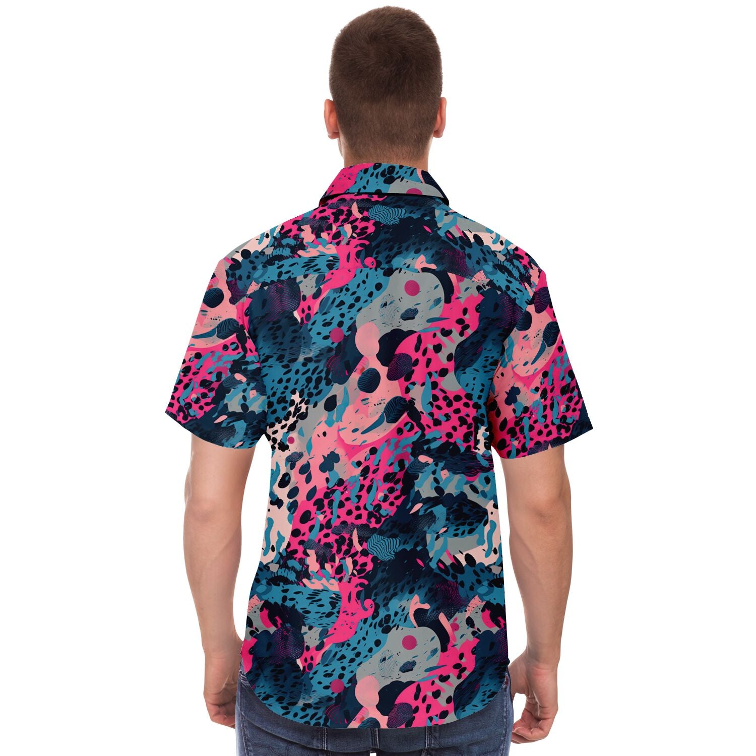 chemise homme à manches courtes design unique