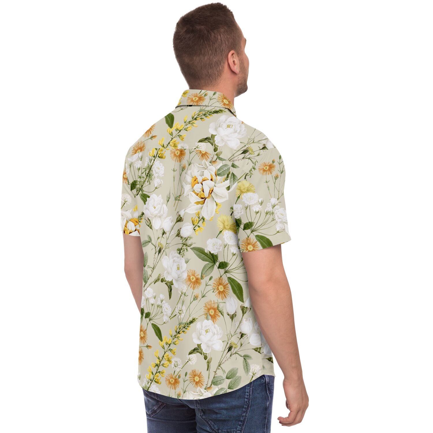 mode masculine chemise à fleurs