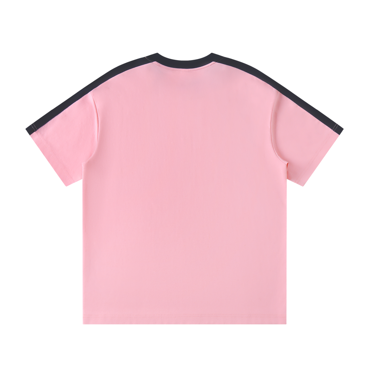 T-shirt Bandes Épaule Original Noir — Streetwear Casual Belge