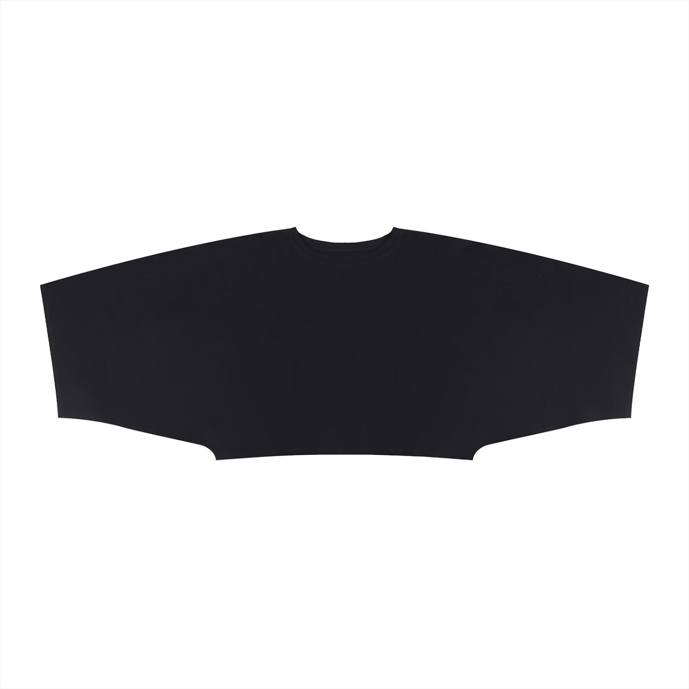 Packshot face du t-shirt boxy original femme noir
