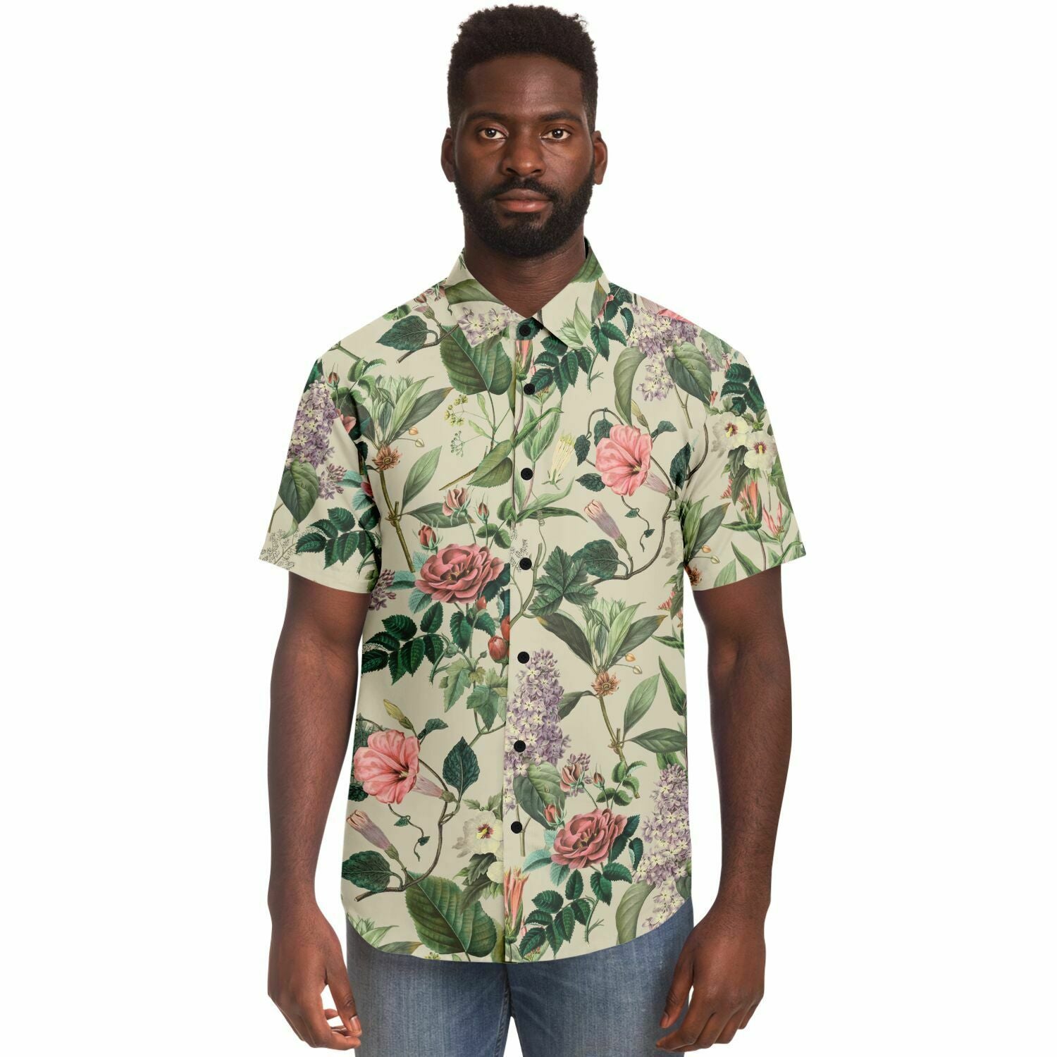 chemise haut de gamme à fleurs pour homme