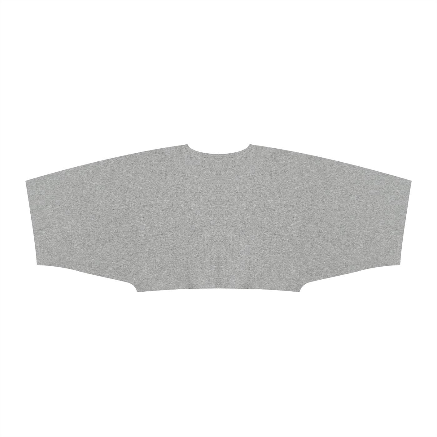 Packshot dos du t-shirt boxy original femme gris chiné