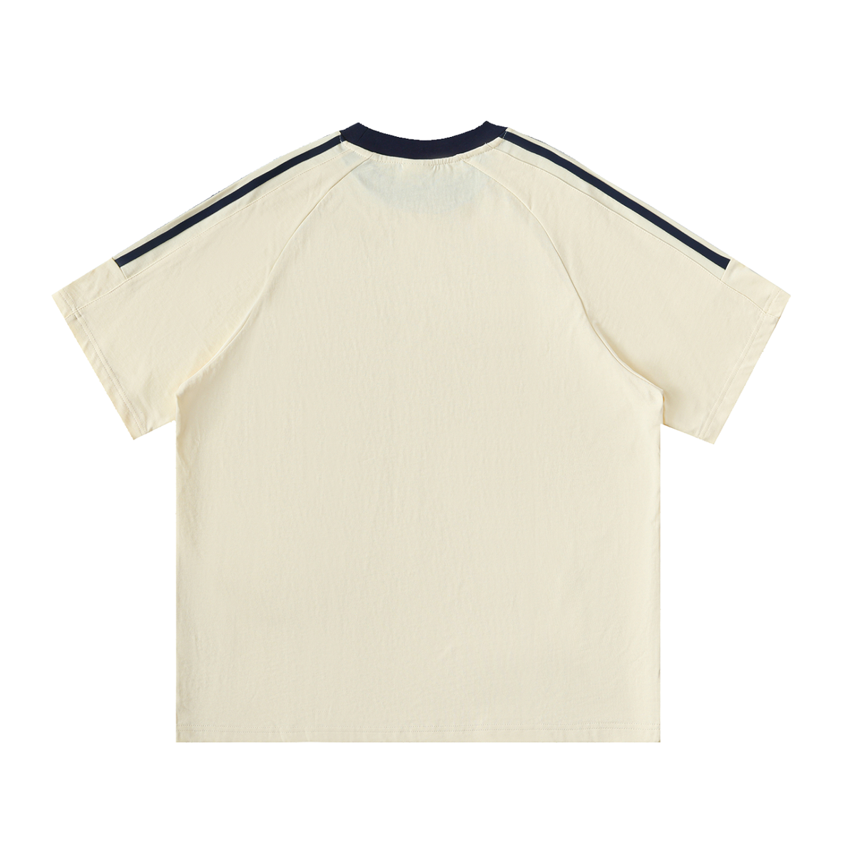 T-shirt Bandes Contrastantes Original Noir — Coton Streetwear Belge
