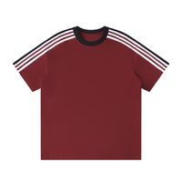 T-shirt Bandes Épaule Original Noir — Streetwear Casual Belge
