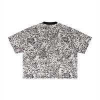 T-shirt Boxy Motif Léopard Noir — Streetwear Belge