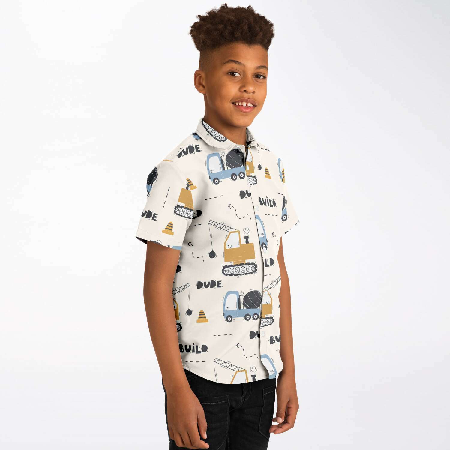 chemise colorée garçon camion