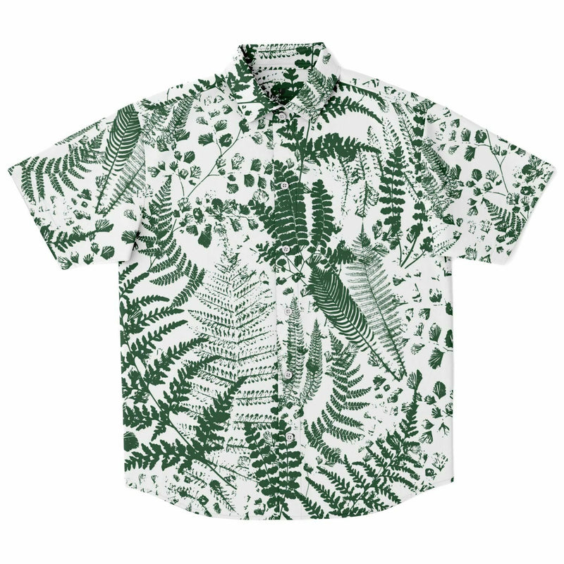Chemise homme manches courtes à fleurs