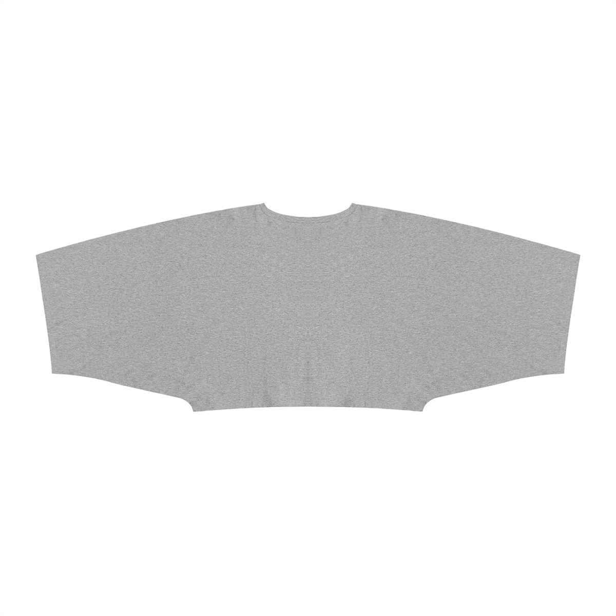 Dos du t-shirt femme manches chauve-souris gris chiné