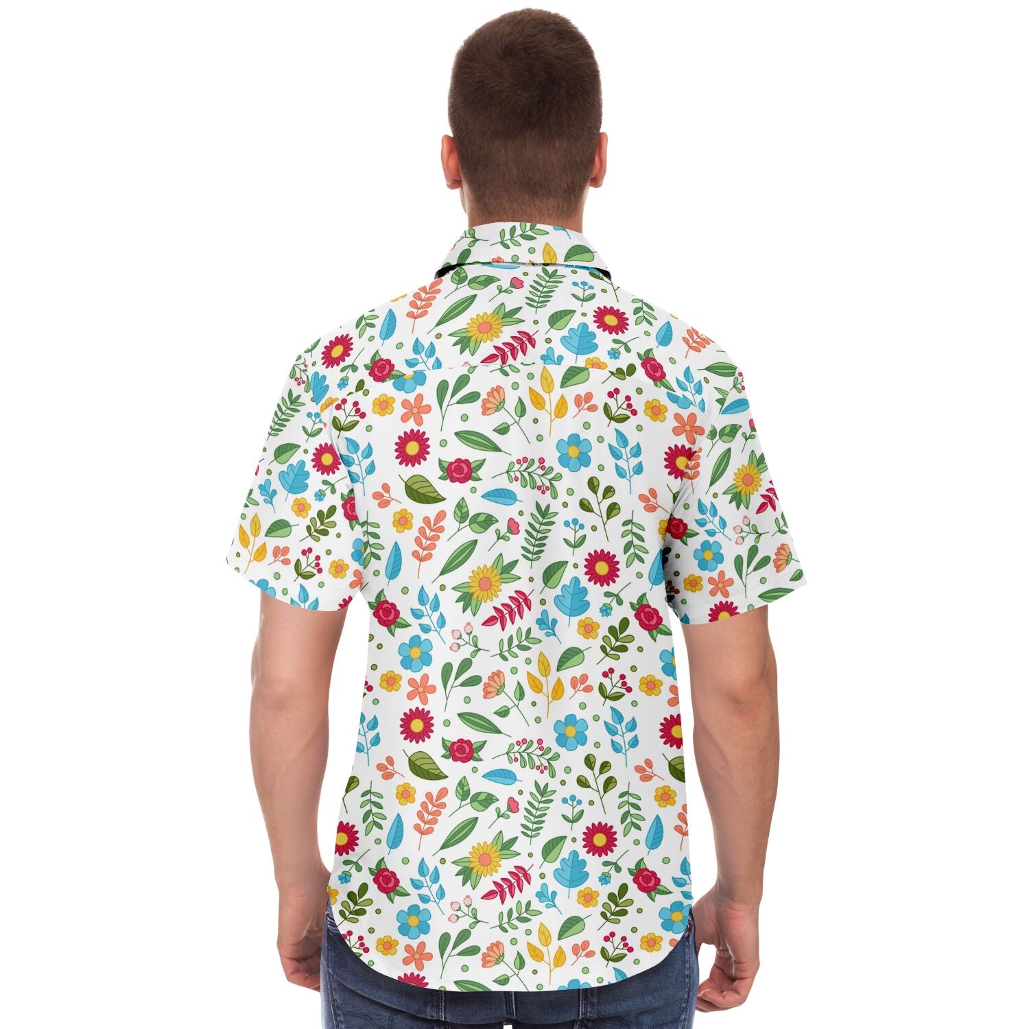 chemise à motifs floraux homme