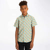 chemise casual garçon vert clair