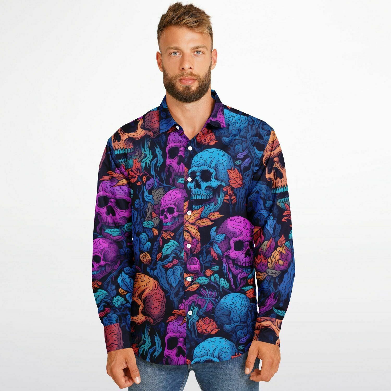 mode homme têtes de morts colorés