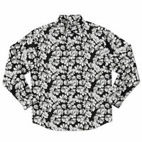 vêtement masculin original fleurs blanches noir