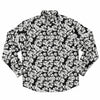 vêtement masculin original fleurs blanches noir